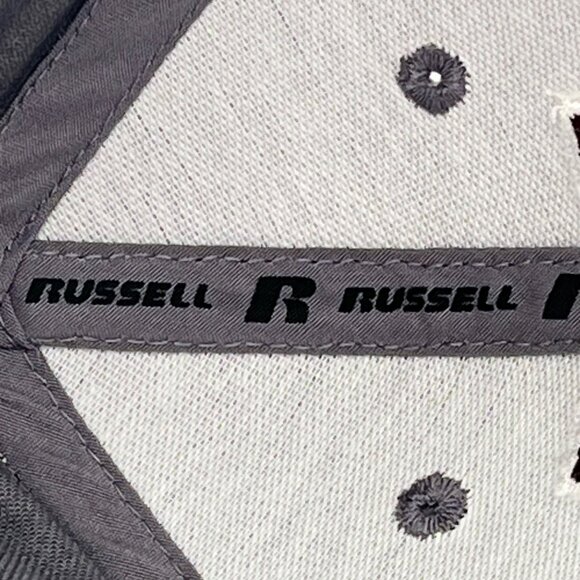 Texas A&M Aggies Embroidered Gray Baseball Cap By Russell Adjustable Strap OSFM - Picture 14 of 16